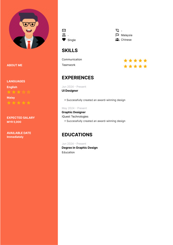 Resume Template B